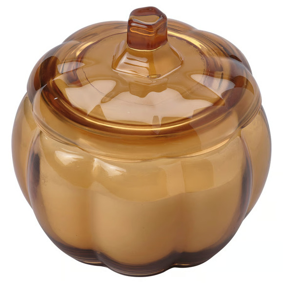 IKEA HÖSTAGILLE HOSTAGILLE Candle In Glass, 2 Wicks, Spiced Pumpkin (705.975.67) - Picture 1 of 3